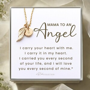 Miscarriage Gift Necklace, stillborn necklace, Pregnancy Loss, Bereavement Gift, Mama of an angel necklace, Sterling Silver