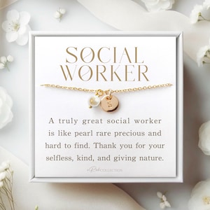 Social worker appreciation gifts for social workers Personalized Thank you Gift Social worker jewelry gift ideas Inspirational gifts in Bulk