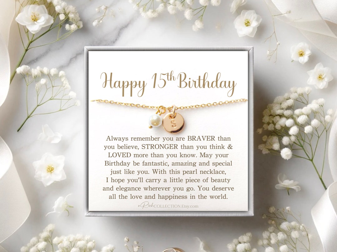 15th Birthday Gift for Girl 15 Year Old Gift Pearl Butterfly Dragonfly ...