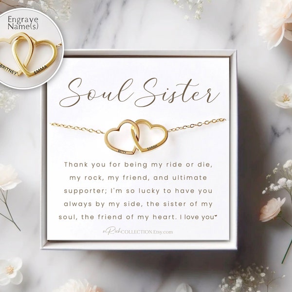 Soul Sister Gifts Best Friend Necklace Soul Sister Necklace Best Friend Gifts for Friend Best Friend Birthday Gifts Christmas gifts for her