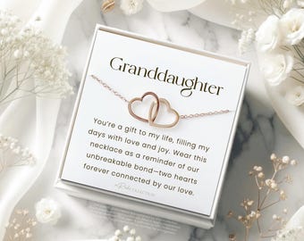 Granddaughter Necklace for Granddaughter from grandmother grandparents Personalized Jewelry Gift Birthday Gift Necklace gifts for kids girls