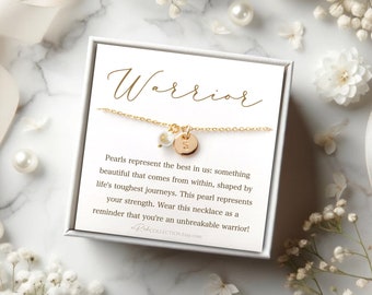 Warrior Survivor Cancer Gift Cancer Discovery gift Warrior Jewelry gift Cancer Recovery Gift for Women Motivational Gift Warrior necklace
