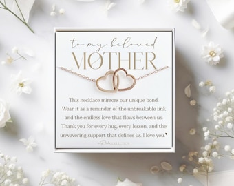 Personalized mother's necklace Unique bond Unbreakable link Mother daughter Sentimental Thank you mom Mother appreciation Mother's Day Gift