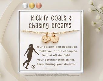 Personalized Soccer Gifts, Gift for Soccer Players Girls, Soccer Necklace, Soccer gifts for a team, Bulk Gifts for Soccer Team, Senior Gifts