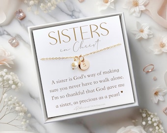 Sisters in Christ Christian Gifts for Religious Friends Church Members Thoughtful Christmas Gift Religious Gifts for Woman Catholic Jewelry