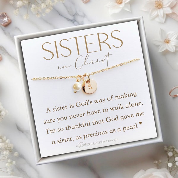 Sisters in Christ Christian Gifts for Religious Friends Church Members Thoughtful Christmas Gift Religious Gifts for Woman Catholic Jewelry