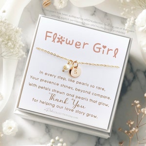 Personalized Flower Girl Necklace Will You Be My Flower Girl Personalized Flower Girl Custom Gift Bulk Flower Girl Proposal Pearl Necklace