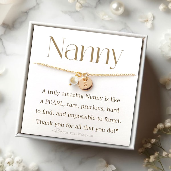 Personalized Nanny Jewelry Gift for Nanny Gift Christmas Gift for Nanny Necklace Gift Meaningful Nanny Gift Nanny Appreciation Nanny Thank