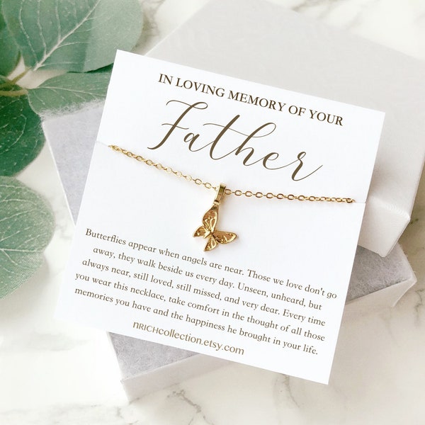 Loss of Father Gift Grief Gift Father Remembrance Necklace Sympathy Gift Father Memorial Gift Keepsake Gift Sympathy Dad Pass Away Father