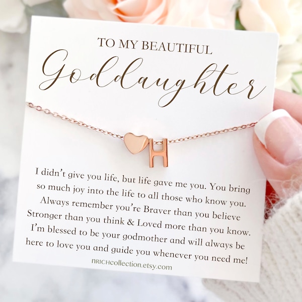 Goddaughter Gifts from Godmother Goddaughter Necklace Goddaughter baptism gift Goddaughter Birthday Goddaughter Wedding Gift Birthday Gift