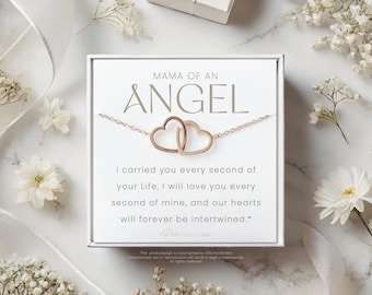 Angel Baby Memorial Necklace - Heartfelt Jewelry for Grieving Moms | Pregnancy, Infant, and Child Loss Sympathy Gift