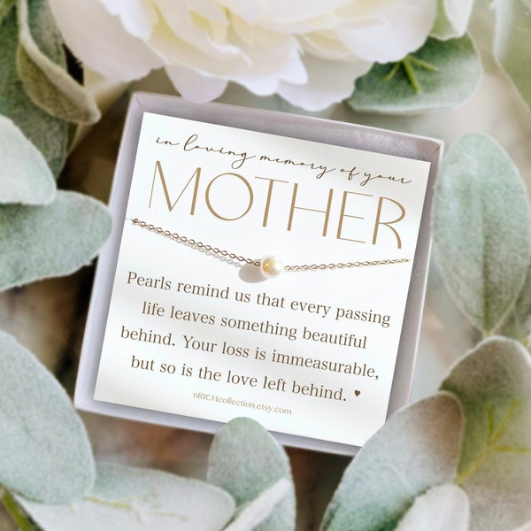 Sympathy Gift Loss of Mother Condolence Gift Mother Memorial Gift Sympathy Gift Necklace Gift Pass Away Mother Sorry for Your Loss of Mom