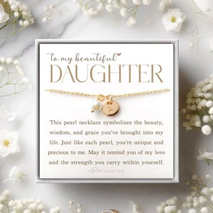 Cadeau d'anniversaire fille personnalisé de mère en fille Cadeaux d'anniversaire de maman fille Bijoux Collier prénom Bijoux significatifs