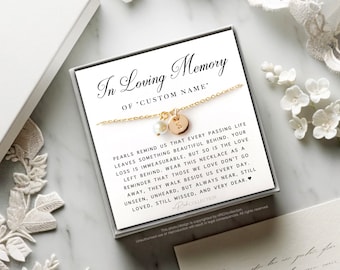 Loss of father memorial Gifts Daddy's Girl Grandpa's Girl Loss of father gift Grief Gift Sympathy Dad remembrance Necklace Pass Away