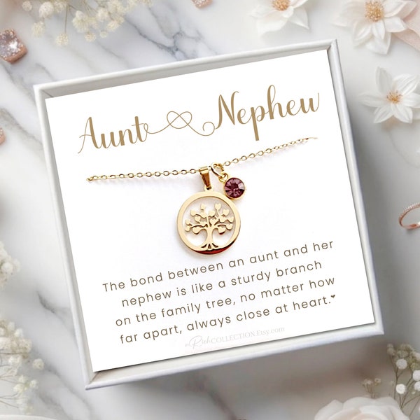 Aunt Necklace Aunt Gift from Nephew Aunt Jewelry Birthday Gift Christmas Gifts for Aunt Gift Aunt jewelry Gift for Aunt gifts from Nephew