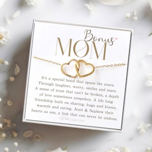 Bonus Mom Gift Bonus Mom Necklace Unbiological Mom Gift Unbiological Mom Neclace Card Mother's Day Gift for Stepmom Foster Mom in Law