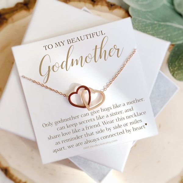 Meaningful Christmas Gift for Godmother Gift from Goddaughter and Godson Gift for Godmother Jewelry Gift Godmother Necklace Gift