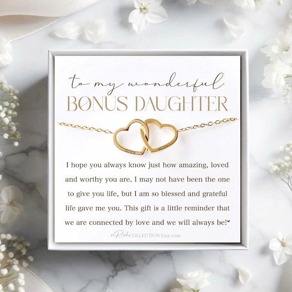 Bonus Daughter Necklace Gift Personalized Gift for daughter-in-law foster daughter Adopted daughter unbiological daughter goddaughter Gift