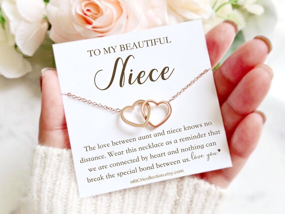 Joyeux Anniversaire A Ma Niece De Tante Belle Collier Cadeau Etsy Canada