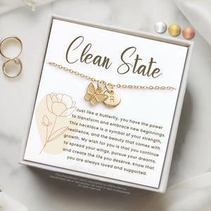 New Beginnings Gift for Her, Divorced Gift, New Job, Break up Gift Necklace, Moving Gift, Clean Slate, 14K Gold Filled, Rose Gold, Silver
