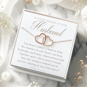 Loss of Husband Gift Grief Gift Husband Remembrance Necklace Sympathy Gift Husband Memorial Gift Keepsake Gift Sympathy Pass Away Husband