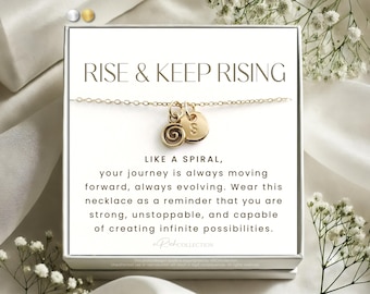 SPIRAL SYMBOLIC JEWELRY for Female Growth Strength Resilience Woman Empowerment Motivational  Inspirational Personal Growth Self-Care Gifts