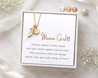 Miscarriage Gift Necklace. Baby Loss Gift, stillborn necklace Pregnancy Loss, Bereavement Gift Mama of an angel jewelry Gold Silver RoseGold
