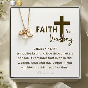 Faith in Waiting Necklace Infertility Gift for Women Trying to Conceive Jewelry Christian Infertility Gift Faith & Hope Fertility Journey