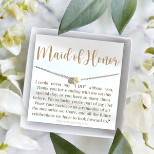 Personalized Maid of Honor Gift, MOH Necklace, Maid of Honor Proposal, Will you be my Maid of Honor,matron of honor,wedding gift  bridesmaid