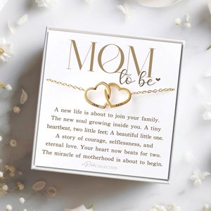 New Mom Gifts for Mom to Be Necklace 1st Mother's Day Congrats Pregnancy Baby Shower Bay Push Gift Thoughful Gifts First Time Expected Mom