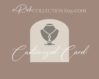 CUSTOMIZE MY TEXT - for customers who want to personalize the message on the card - For Pearl Necklace