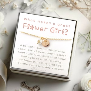 Personalized gifts Flower Girl Gift Flower Girl Necklace gifts for kids Custom Flower Girl jewelry Flower Girl Proposal Flower Girl Necklace