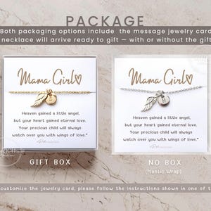 Miscarriage Gift Necklace. Baby Loss Gift, stillborn necklace Pregnancy Loss, Bereavement Gift Mama of an angel jewelry Gold Silver RoseGold image 7