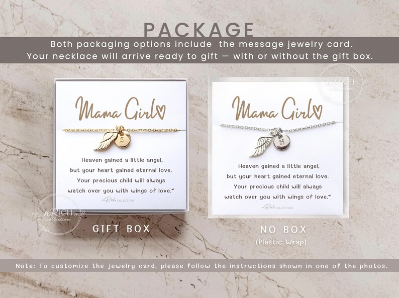 Miscarriage Gift Necklace. Baby Loss Gift, stillborn necklace Pregnancy Loss, Bereavement Gift Mama of an angel jewelry Gold Silver RoseGold image 7