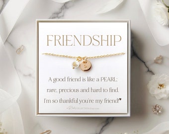 Pearl of Friendship Necklace Gift for Friends Gift Friendship Gift Christmas Birthday Gift for friend Move Away Best Friend Gifts Ideas