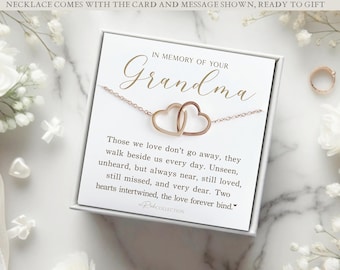 Loss of Grandmother Gift Grief Gift Grandma Remembrance Necklace Sympathy Gift Grandmother Memorial Gift Keepsake Gift Sympathy Pass Away
