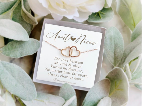 Aunt Niece Necklace Aunt Niece Gift Aunt Niece Jewelry Aunt Niece Quotes Aunt Necklace Gift for Aunt Gift for Niece to aunt from Niece