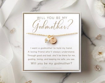Personalized Godmother Gift Godmother Proposal Gift Godmother Proposal Jewelry Will You be my Godmother? Godmother Proposal Necklace Gift