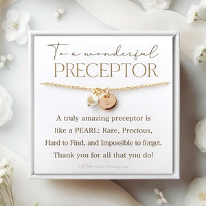 Preceptor Appreciation Gift for Preceptor Gifts Personalized Preceptor Necklace Jewelry Gift Ideas Preceptor Retirement Thank you Preceptor