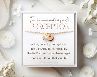 Preceptor Appreciation Gift for Preceptor Gifts Personalized Preceptor Necklace Jewelry Gift Ideas Preceptor Retirement Thank you Preceptor