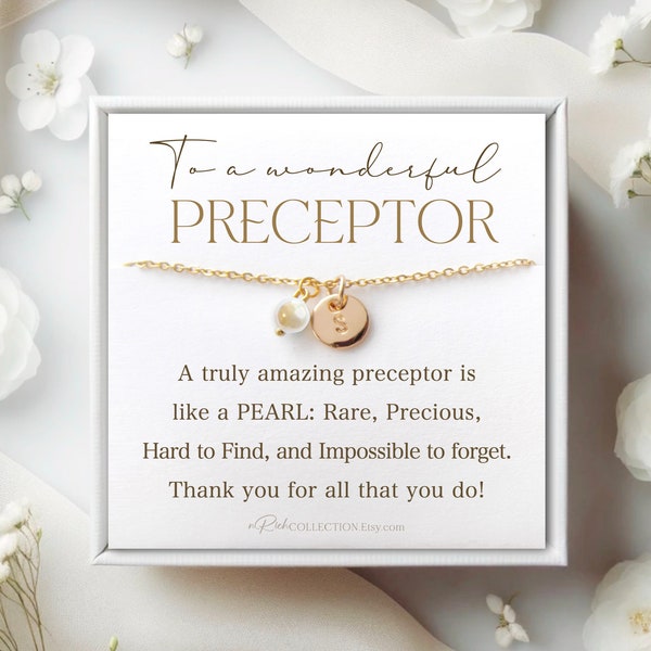 Preceptor Appreciation Gift for Preceptor Gifts Personalized Preceptor Necklace Jewelry Gift Ideas Preceptor Retirement Thank you Preceptor