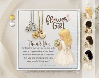 flower girl necklace jewelry, toddler flower girl set, personalized flower girl gift, wedding gift, little girl necklace handmade jewelry