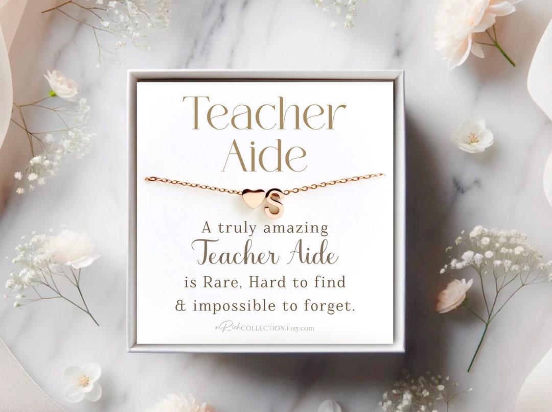 Teacher Aide Gift Teacher Assistant Appreciation Gift for Her Necklace