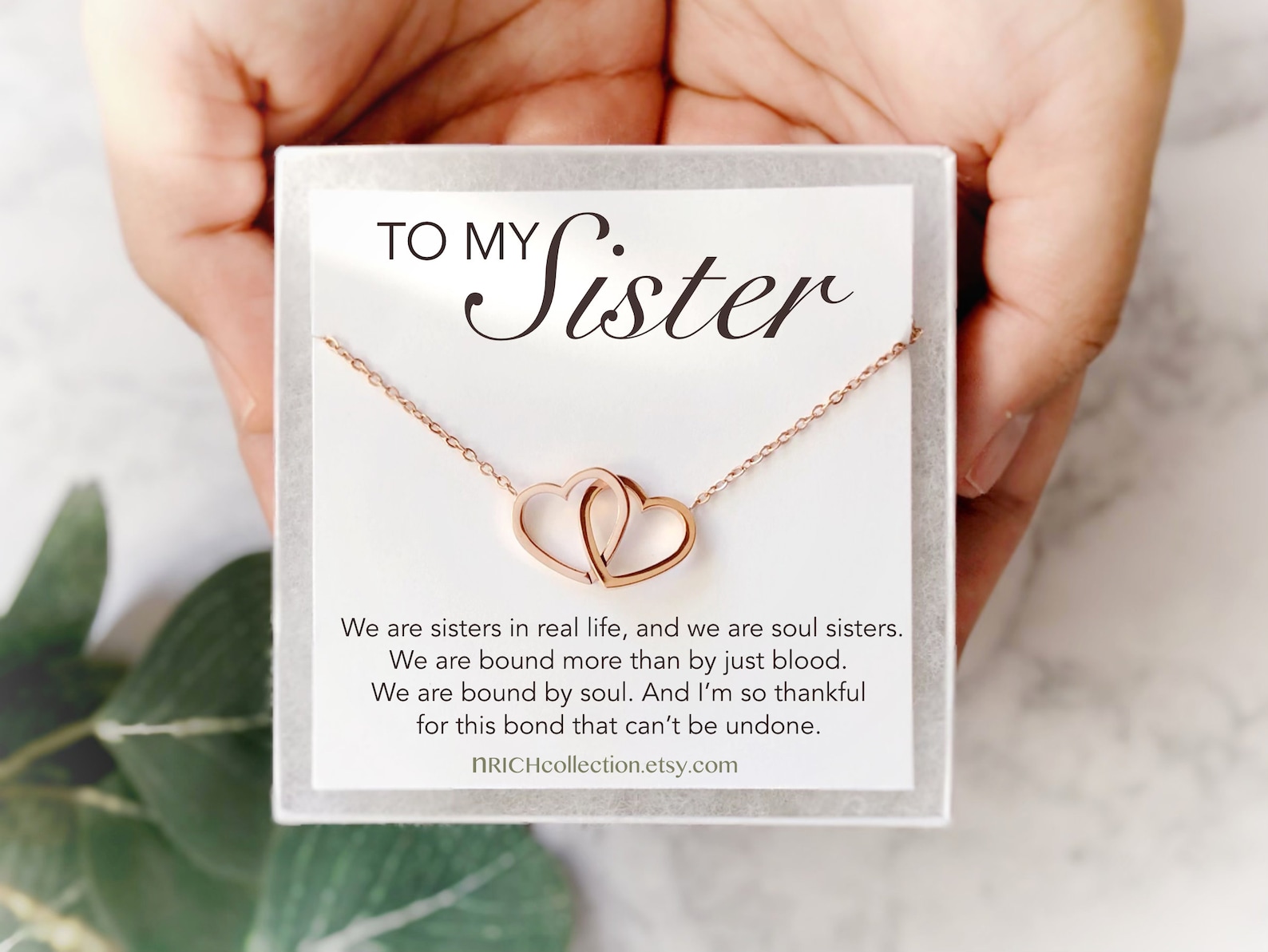 Sister Necklace Gift Meaningful Birthday Gift For Sister Etsy