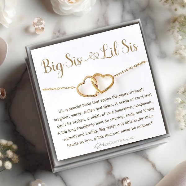 Sister Necklace Gift Sister Gifts for Sister Birthday Gift for SisterJewelry Gift for Sister Gift Card, 14kt Gold Filled, Rose Gold, Silver