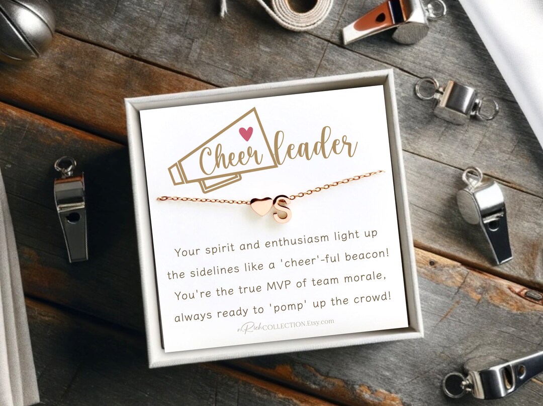 Personalized Cheerleading Gifts, Megaphone Necklace, Cheer Gifts
