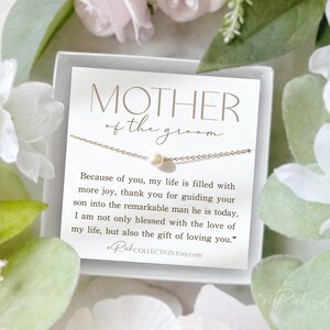 Personalized Gift for Mother of the Groom Gift from BRIDE Mother of the Groom Necklace Gift for Mother in law Wedding Gift from Bride bild 6