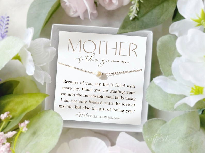 Personalized Gift for Mother of the Groom Gift from BRIDE Mother of the Groom Necklace Gift for Mother in law Wedding Gift from Bride bild 6