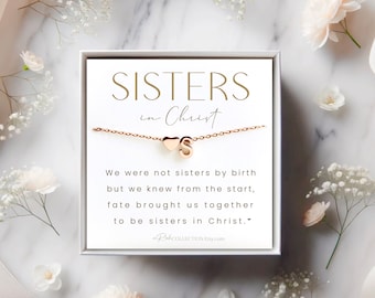 Personalized Christian Gifts for Religious Friends Sisters in Christ Necklace Christian friend gift Religious Gifts Woman Christian Jewelry