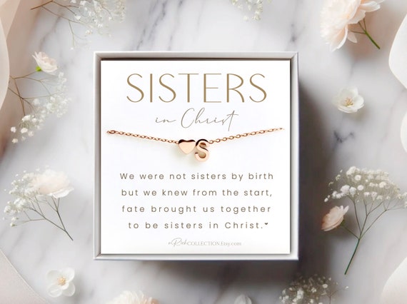 Regalos cristianos personalizados para amigos religiosos Hermanas en Cristo  Collar Amigo cristiano regalo Regalos religiosos Mujer Joyería cristiana -   México